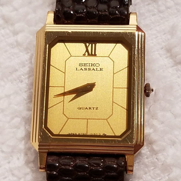 seiko lassale vintage mens watch